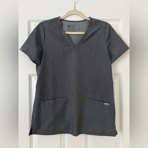 Figs Set Gray Scrub Top/Pants